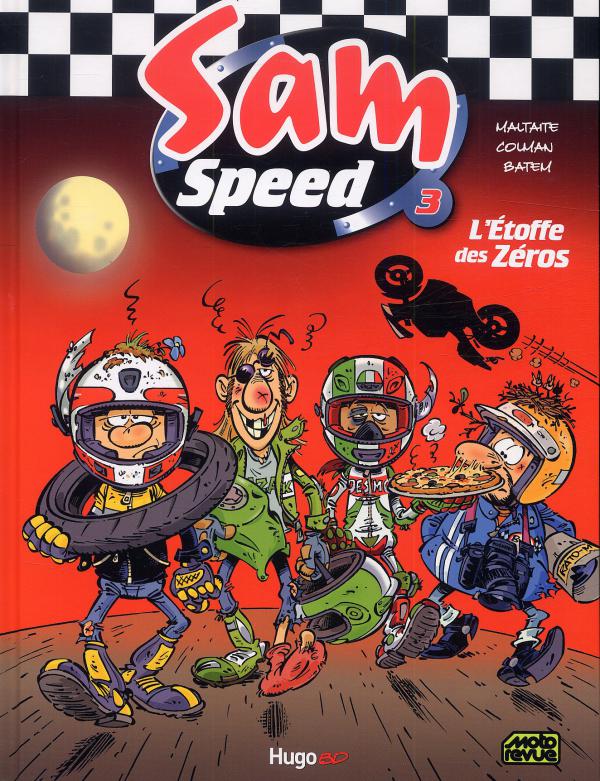  Sam Speed T3 : L'etoffe des zéros (0), bd chez Hugo BD de Colman, Batem, Maltaite, Cerise
