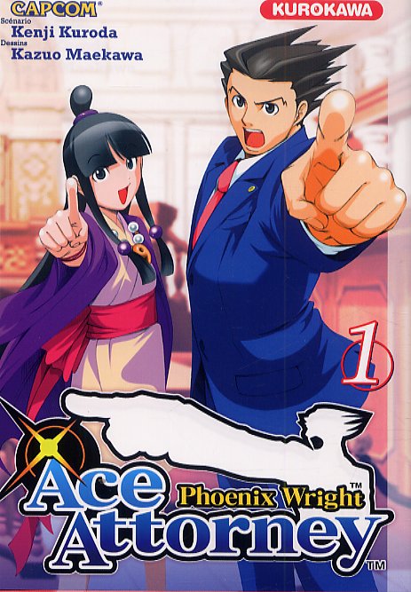  Ace attorney Phoenix Wright T1, manga chez Kurokawa de Kuroda, Capcom , Maekawa