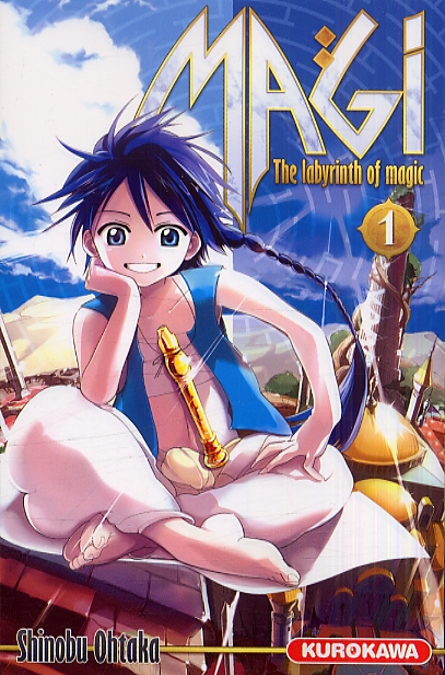  Magi, the labyrinth of magic  T1, manga chez Kurokawa de Ohtaka