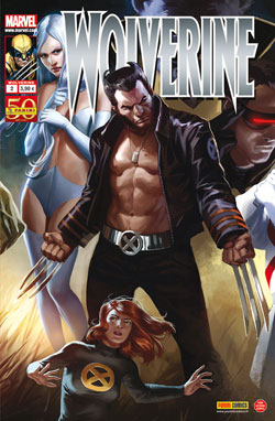  Wolverine (revue) – Revue V 2, T2 : Wolverine en Enfer (2/3) (0), comics chez Panini Comics de Aaron, Guedes, Wilson, Djurdjevic
