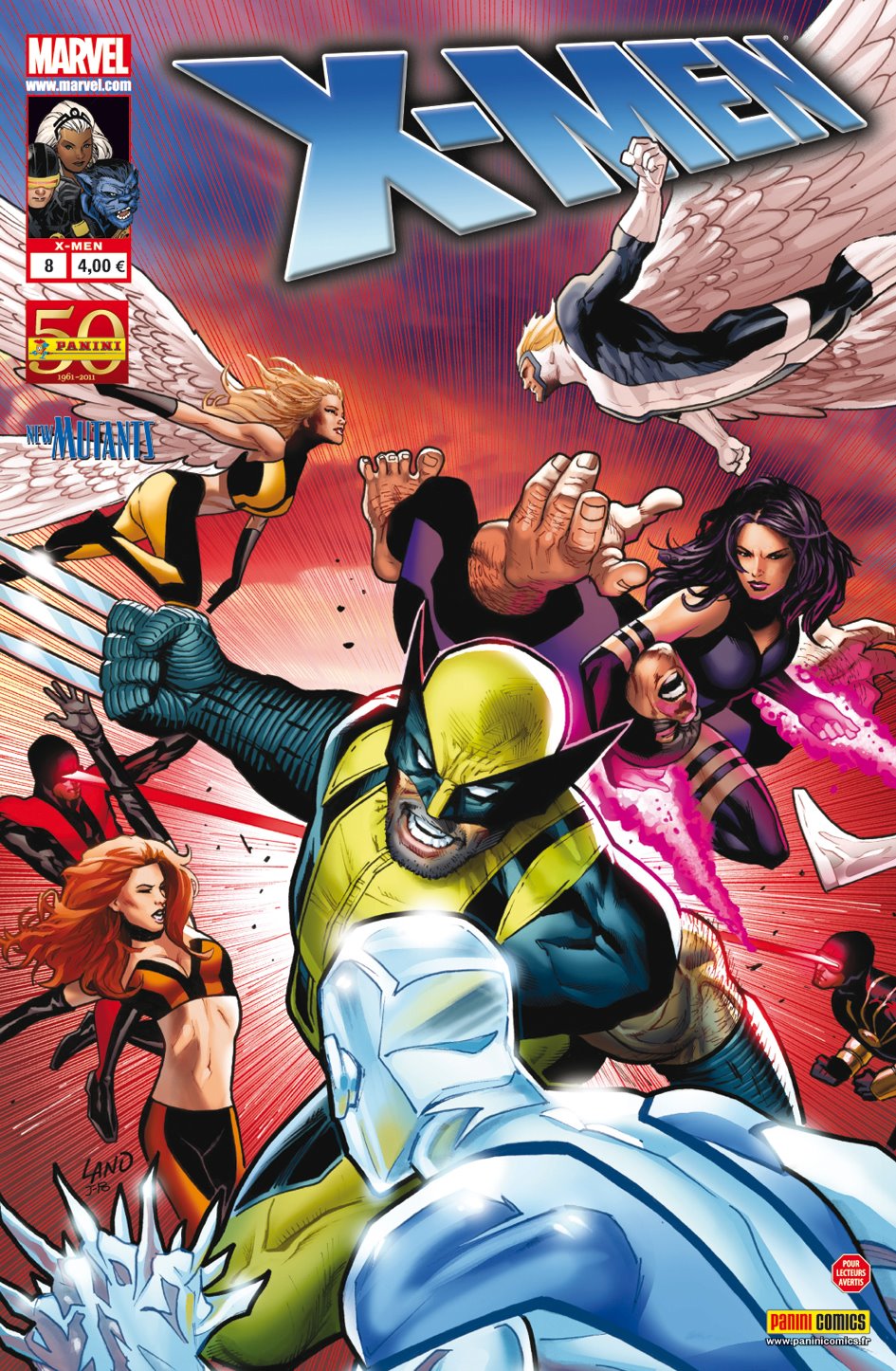  X-Men (revue) – V 2, T8 : Quarantaine (0), comics chez Panini Comics de Wells, Gillen, Fraction, Kirk, Land, Renaud, Ponsor, Guru efx