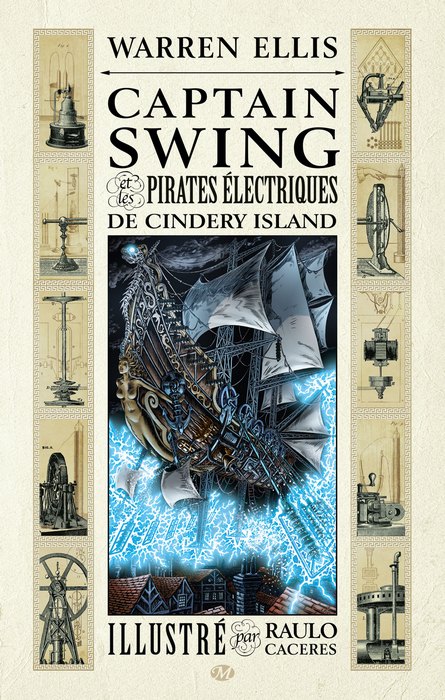 Captain Swing et les pirates électriques de Cindery Island, comics chez Milady Graphics de Ellis, Caceres, Digikore studio, Osborne