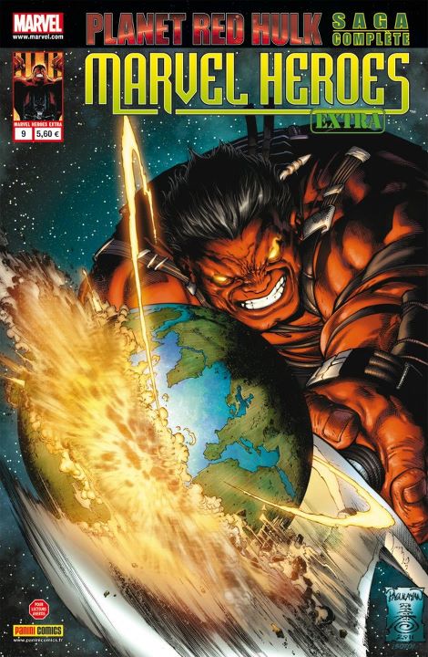  Marvel Heroes Extra T9 : La planète rouge - Planet Red Hulk (0), comics chez Panini Comics de Parker, Hardman, Pagulayan, Aburtov, Breitweiser