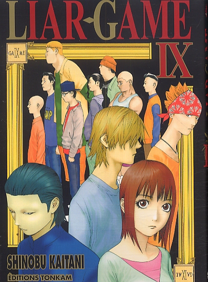  Liar game T9, manga chez Tonkam de Kaitani