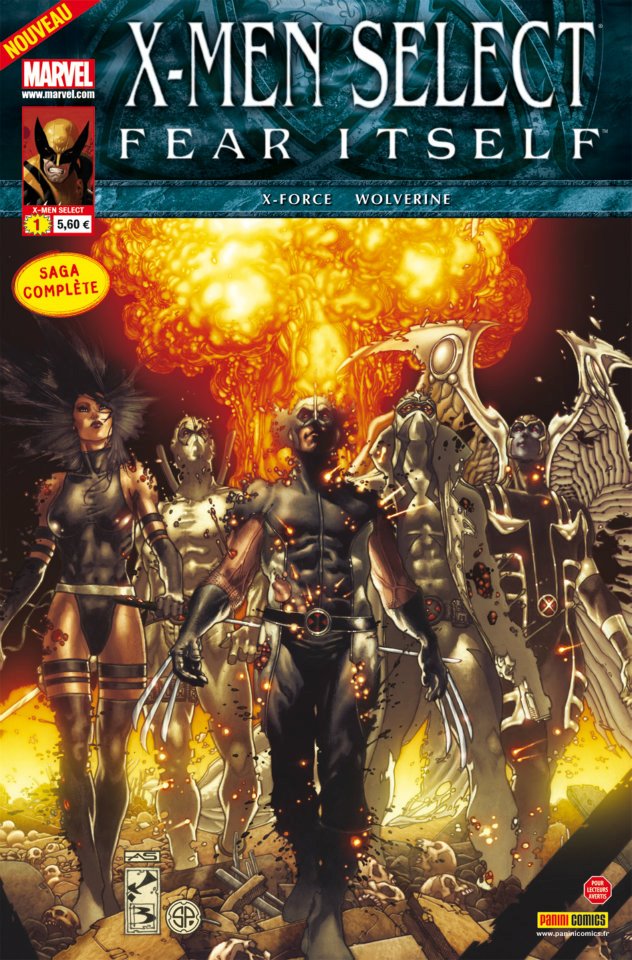  X-Men (revue) – Select, T1 : Fear Itself (0), comics chez Panini Comics de Williams, Peck, Rodriguez, Boschi, Bianchi, Rosenberg, Peruzzi, Sotomayor, Brown