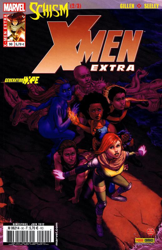  X-Men (revue) – Extra, T90 : Schism (2/3) (0), comics chez Panini Comics de Gillen, Seeley, McKelvie, Espin, SotoColor, Staples, Charalampidis, Esquejo