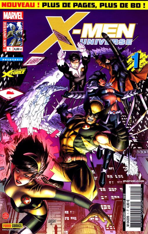  X-Men Universe – Revue V 2, T1 : Machines de guerre (0), comics chez Panini Comics de Gischler, Remender, Conrad, Opeña, Villarubia, White, Sotomayor, Weaver