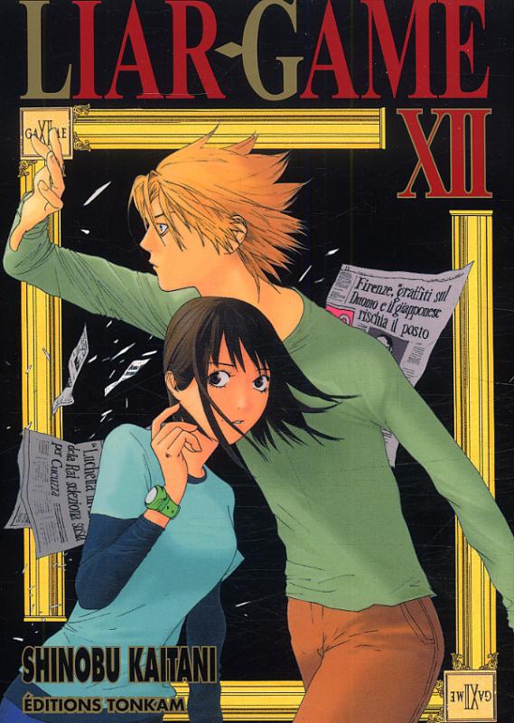  Liar game T12, manga chez Tonkam de Kaitani