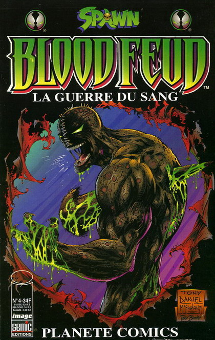  Planète Comics – Revue V 2, T4 : Spawn - Bloodfeud : La guerre du sang (0), comics chez Semic de Moore, Daniel, Conrad, Broeker