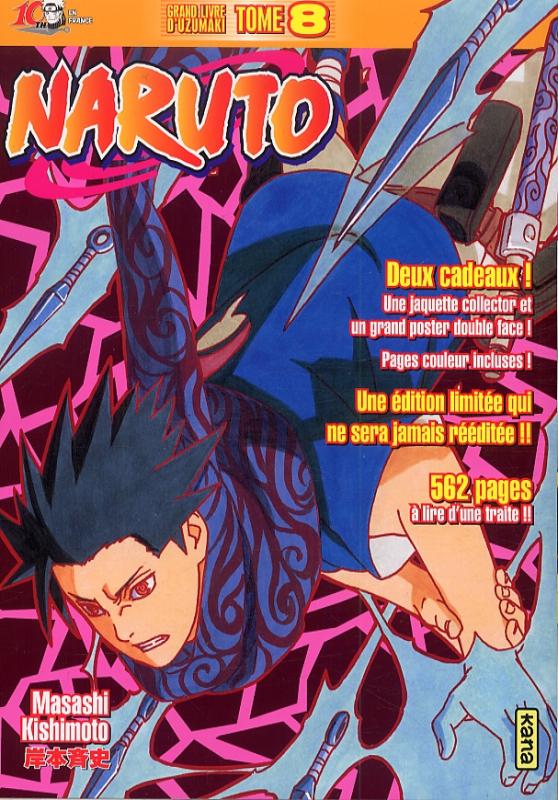  Naruto version collector T8, manga chez Kana de Kishimoto
