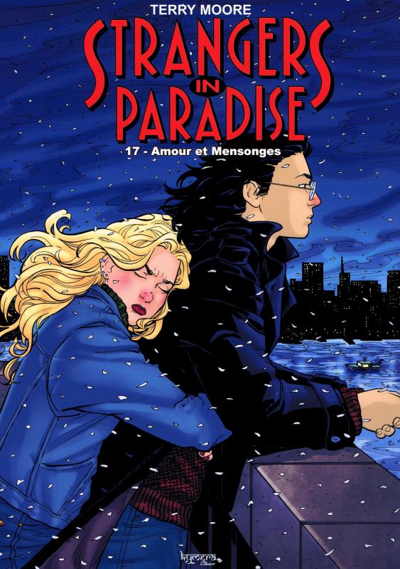  Strangers in paradise – cycle , T17 : Amour et Mensonges (0), comics chez Kyméra de Moore