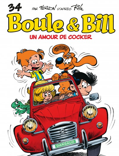  Boule et Bill T34 : Un amour de cocker (0), bd chez Dargaud de Veys, Cric, Aranega, Verron, Ducasse, Ducasse