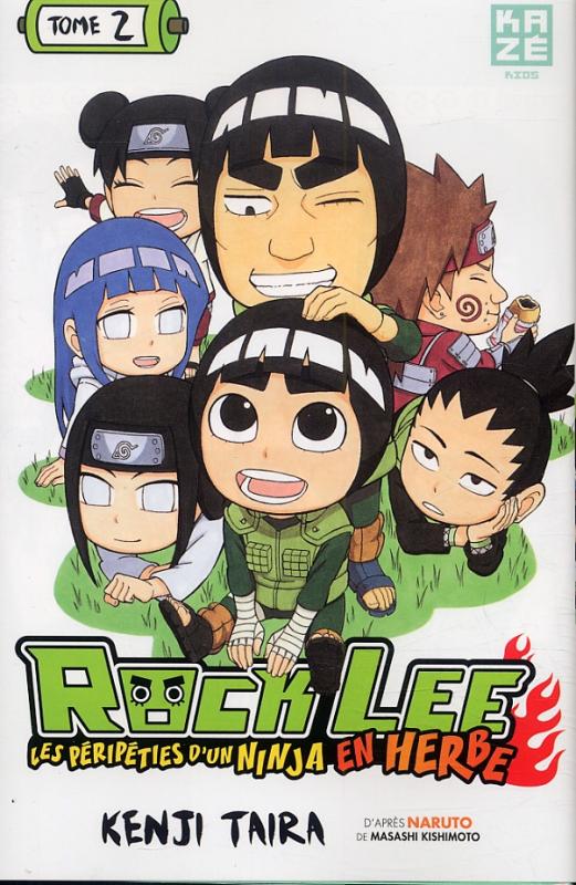  Rock Lee - les péripéties d’un ninja en herbe T2, manga chez Kazé manga de Taira