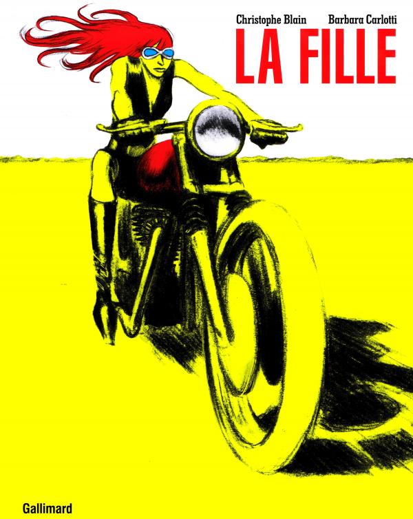 La  Fille, bd chez Gallimard de  Carlotti, Blain