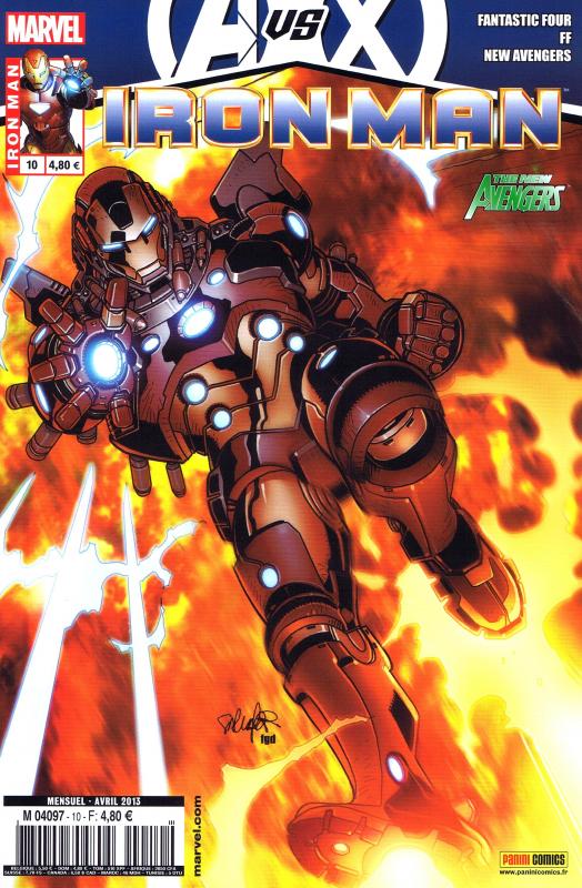  Iron Man (revue) – V 1, T10 : Le dieu vaisseau (0), comics chez Panini Comics de Hickman, Fraction, Bendis, Larroca, Stegman, Dragotta, Deodato Jr, Peter, d' Armata, Beredo, Mounts