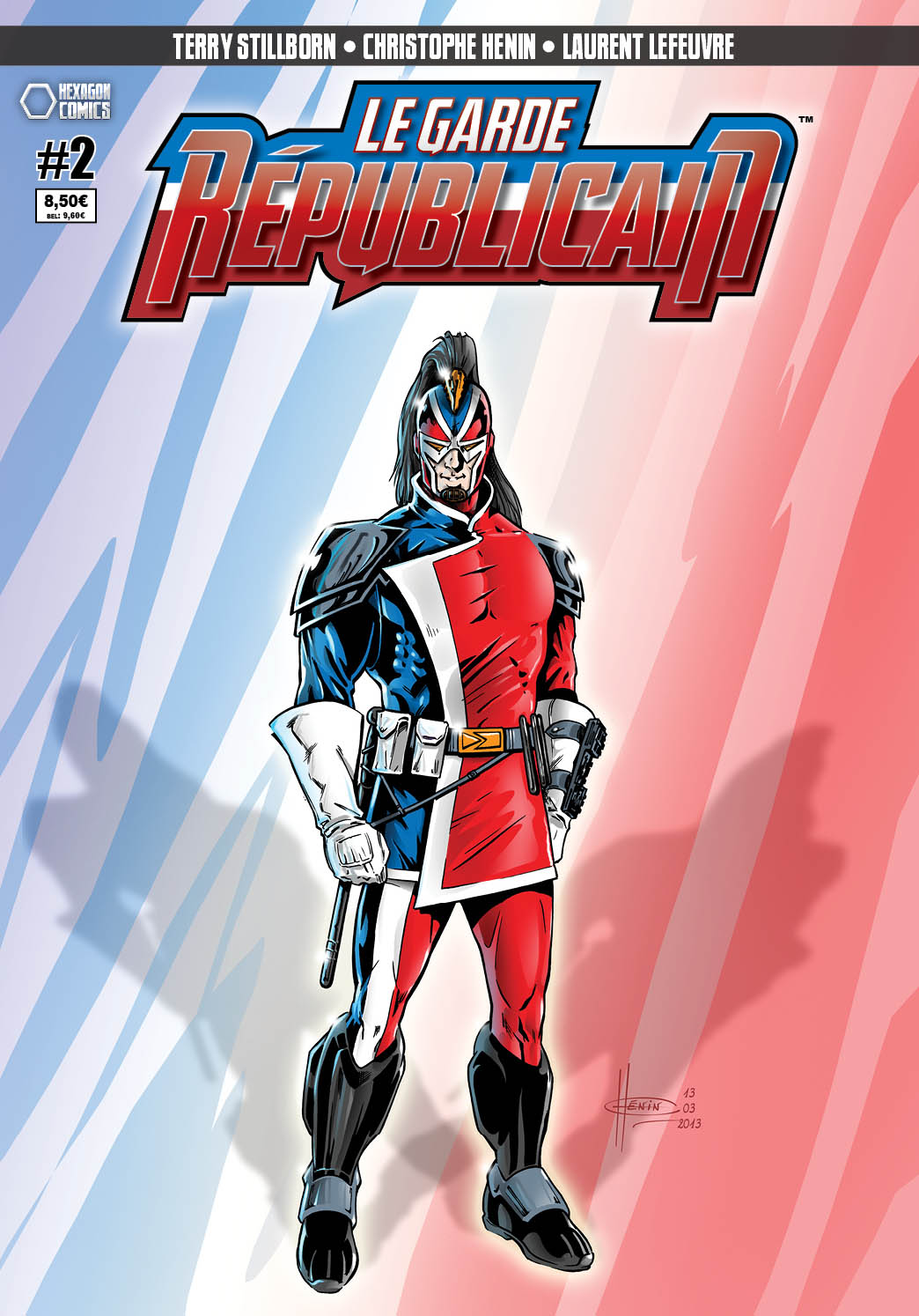 Le Garde Républicain T2 : Recrutement / Bas les masques (0), comics chez Hexagon Comics de Terry Stillborn, Lefeuvre, Hénin, Wetstein