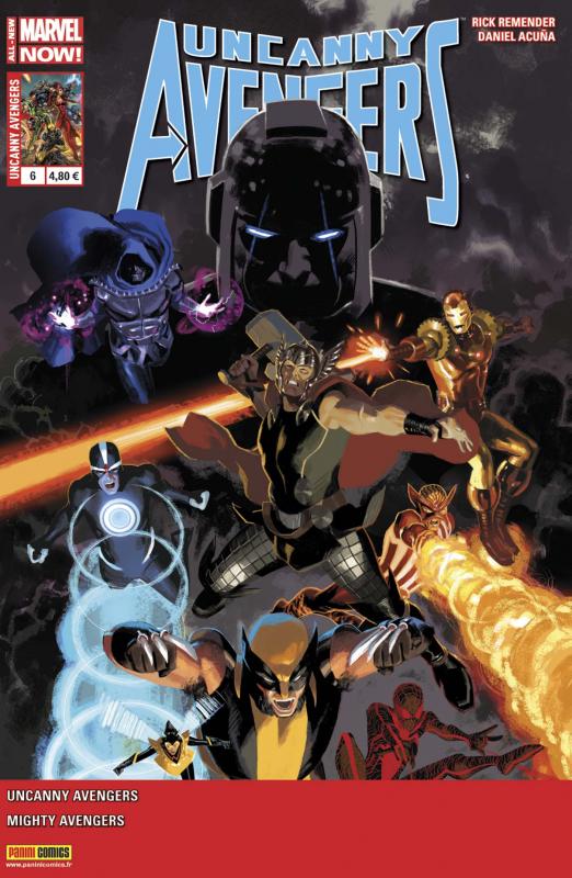  Uncanny Avengers (revue) – V 2, T6 : Dans la zone neutre (0), comics chez Panini Comics de Ewing, Remender, Schiti, Acuña, Land, Delgado, d' Armata, White