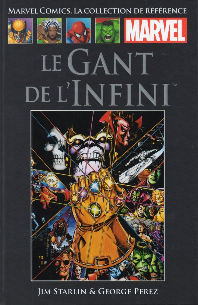  Marvel Comics, la collection de référence T12 : Le Gant de l'Infini (0), comics chez Hachette de Starlin, Perez, Lim, Scheele, Stein, Laughlin