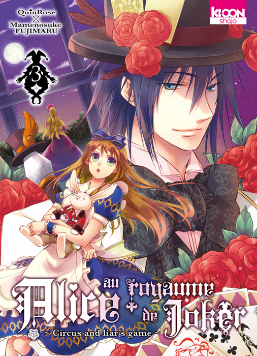 Alice au royaume de joker T3, manga chez Ki-oon de Quinrose, Fujimaru