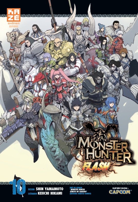  Monster hunter flash T10, manga chez Kazé manga de Yamamoto, Hikami