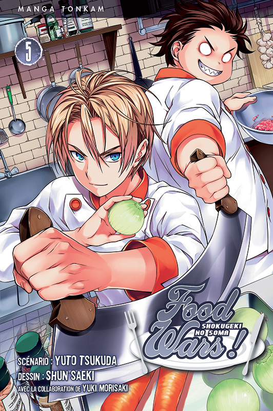  Food wars  T5, manga chez Tonkam de Tsukuda, Saeki