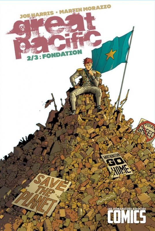  Great Pacific T2 : Fondation (0), comics chez Les Humanoïdes Associés de Harris, Morazzo, Tiza Studio