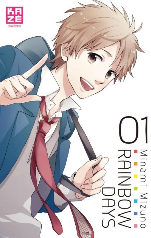  Rainbow days  T1, manga chez Kazé manga de Mizuno