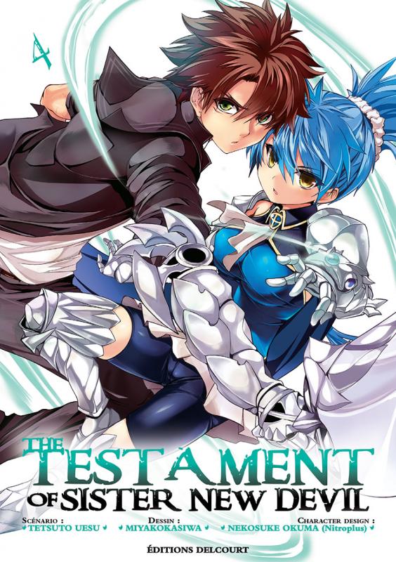  The testament of sister new devil  T4, manga chez Delcourt de Tetsuto, Nitroplus, Kasiwa