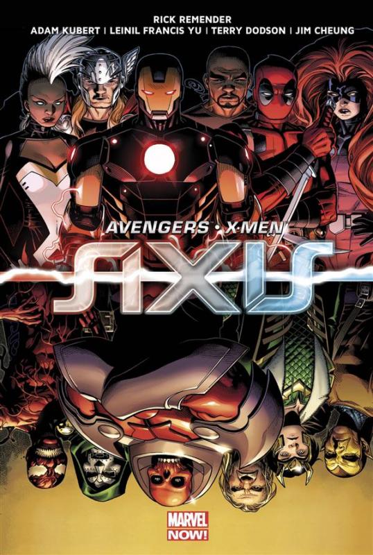 AXIS - Avengers & X-Men : Inversion (0), comics chez Panini Comics de Remender, Dodson, Kubert, Cheung, Yu, Milla, Mounts, Delgado, Martin, Aburtov