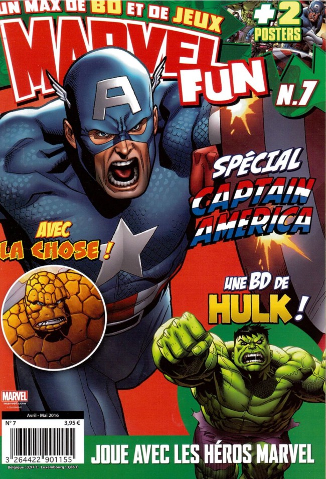  Marvel Fun T7 : Spécial Captain America (0), comics chez Panini Comics de Benjamin, Gray, Scott, Rousseau, Sotomayor, SotoColor