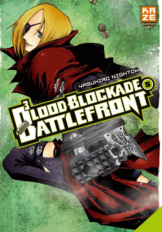  Blood blockade battlefront T5, manga chez Kazé manga de Nightow