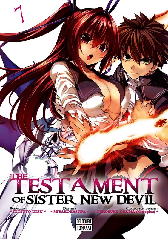  The testament of sister new devil  T7, manga chez Delcourt de Tetsuto, Kasiwa, Nitroplus