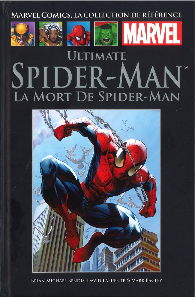  Marvel Comics, la collection de référence T75 : Ultimate Spider-Man - La Mort de Spider-Man (0), comics chez Hachette de Bendis, Bagley, Lafuente, Ponsor, Lanning