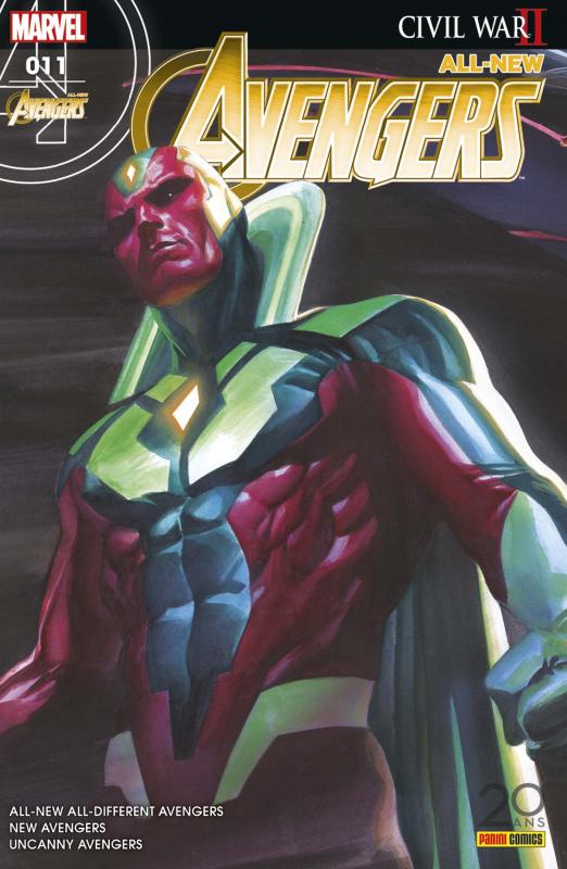  All-New Avengers (revue) T11 : Une vision du futur (0), comics chez Panini Comics de Duggan, Ewing, Waid, Medina, Kubert, Larraz, Oback, Aburtov, Curiel, Ross