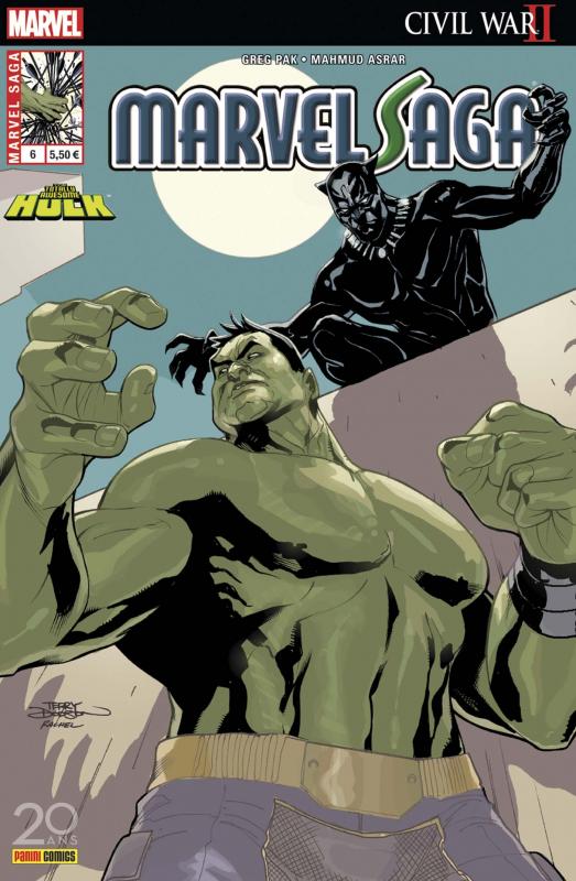  Marvel Saga T6 : Hulk : Civil War II (0), comics chez Panini Comics de Pak, Van Lente, O'Clark, Del Mundo, Asrar, D'Alfonso, Loughridge, Woodard, Dodson