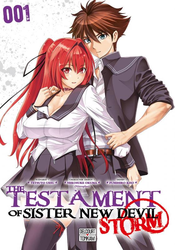  The testament of sister new devil - Storm T1, manga chez Delcourt Tonkam de Tetsuto, Nitroplus