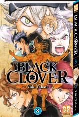  Black clover T8, manga chez Kazé manga de Tabata