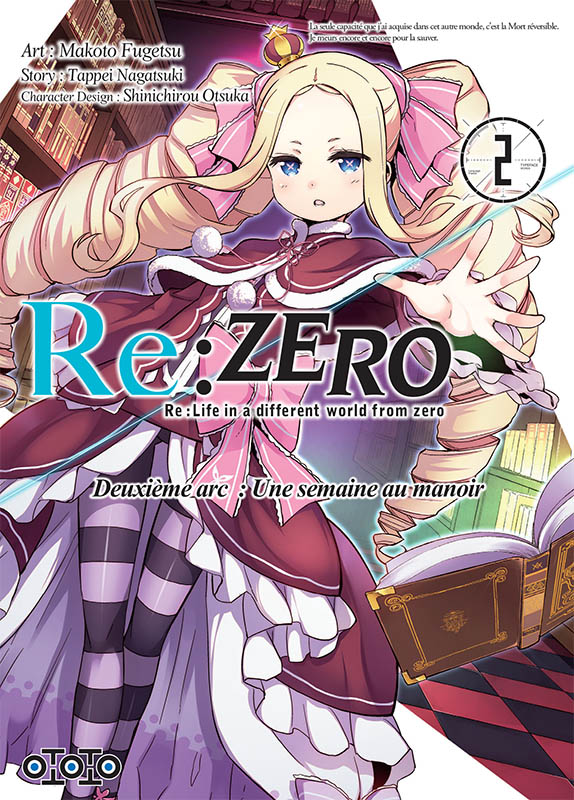  Re:Zero – 2e arc : une semaine au manoir, T2, manga chez Ototo de Nagatsuki, Matsuse