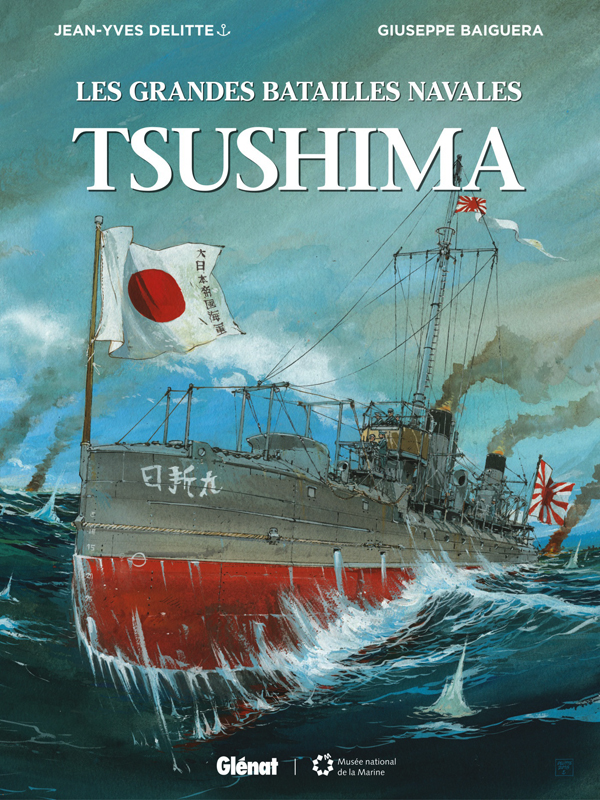 Les Grandes batailles navales T4 : Tsushima (0), bd chez Glénat de Delitte, Baiguera, Bechu
