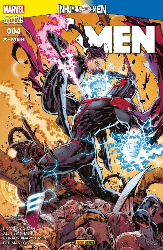  X-Men (revue) T4 : Mort, mais pas trop (0), comics chez Panini Comics de Piper, Hopeless, Lemire, Bunn, Diaz, Salazar, Sorrentino, Ibañez, Ramos, Maiolo, Woodard, Arreola, Lashley