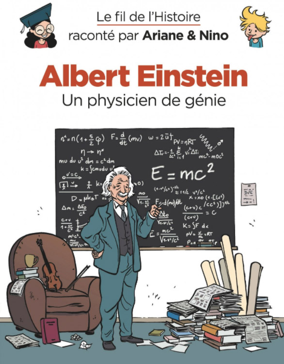 Le Fil de l'Histoire T1 : Albert Einstein (0), bd chez Dupuis de Erre, Savoia
