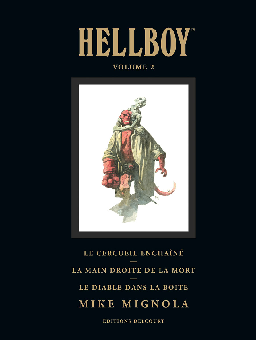  Hellboy Deluxe T2, comics chez Delcourt de Mignola, Stewart, Hollingsworth, Sinclair