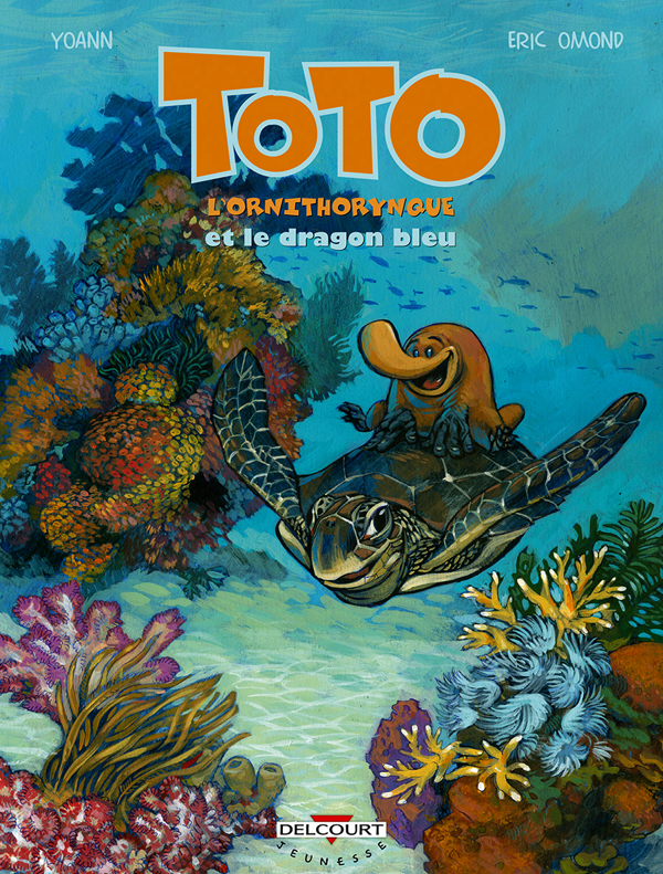  Toto l'ornithorynque T8 : Le dragon bleu (0), bd chez Delcourt de Omond, Yoann