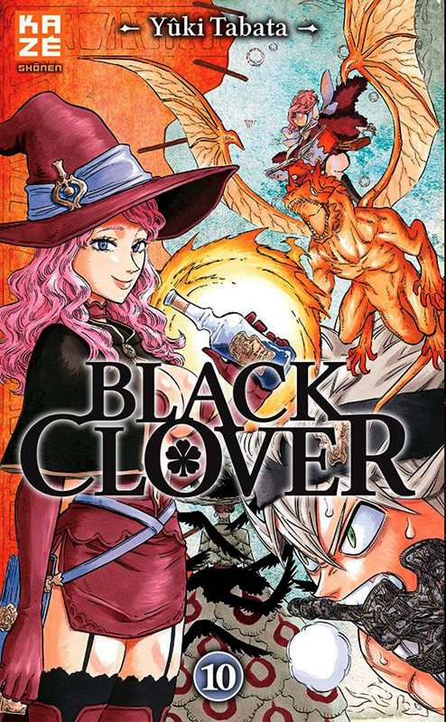  Black clover T10, manga chez Kazé manga de Tabata