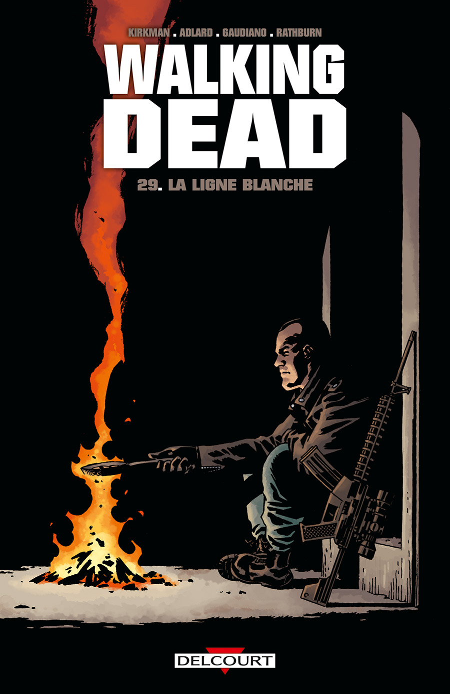  Walking Dead T29 : La Ligne blanche (0), comics chez Delcourt de Kirkman, Adlard, Gaudiano, Rathburn