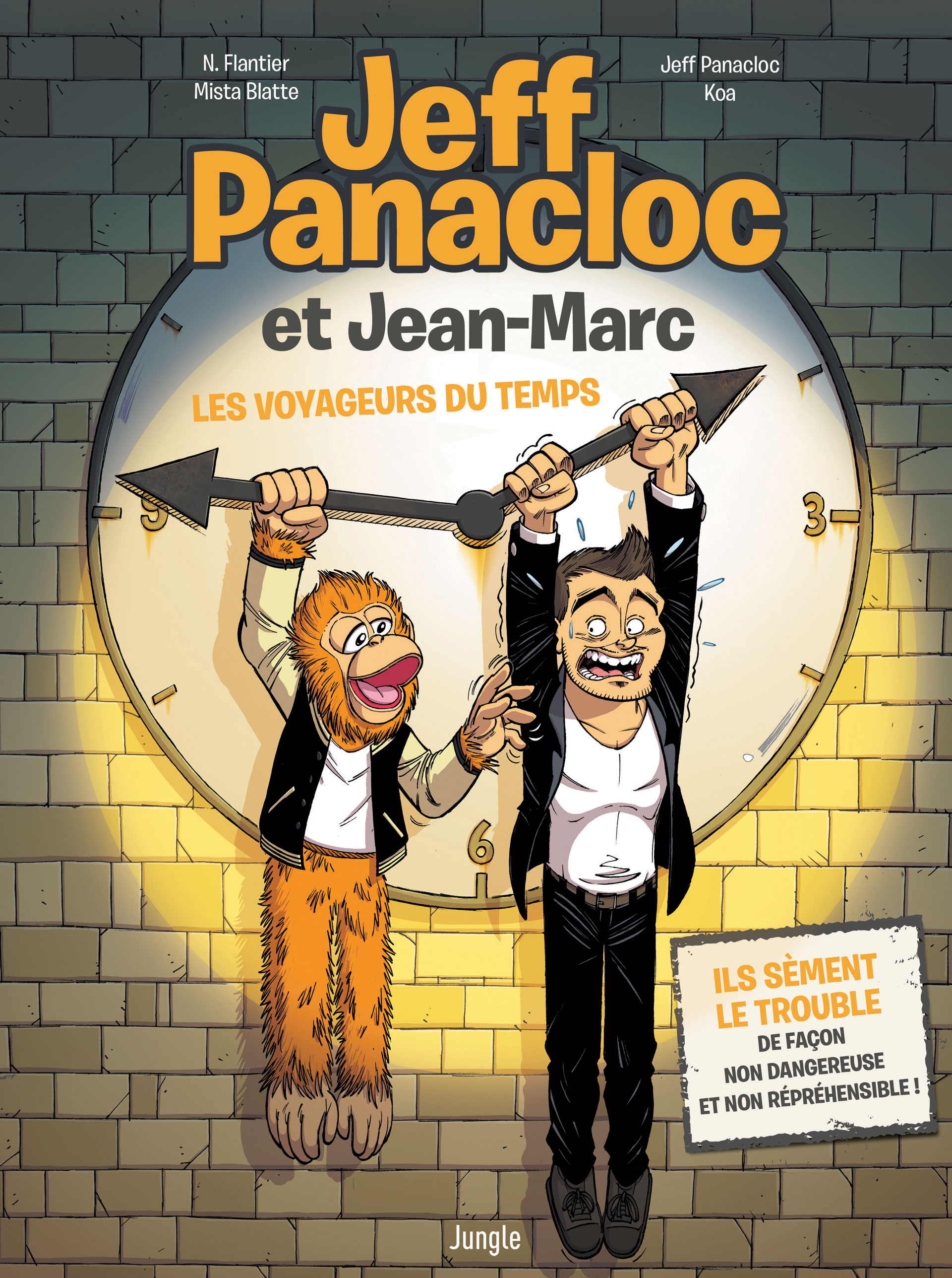  Jeff Panacloc T1 : Les voyageurs du temps (0), bd chez Jungle de Flantier, Blatte