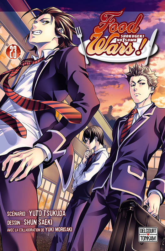 Food wars  T23, manga chez Delcourt Tonkam de Tsukuda, Saeki