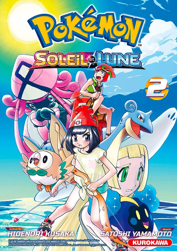  Pokémon Soleil et Lune T2, manga chez Kurokawa de Kusaka, Yamamoto