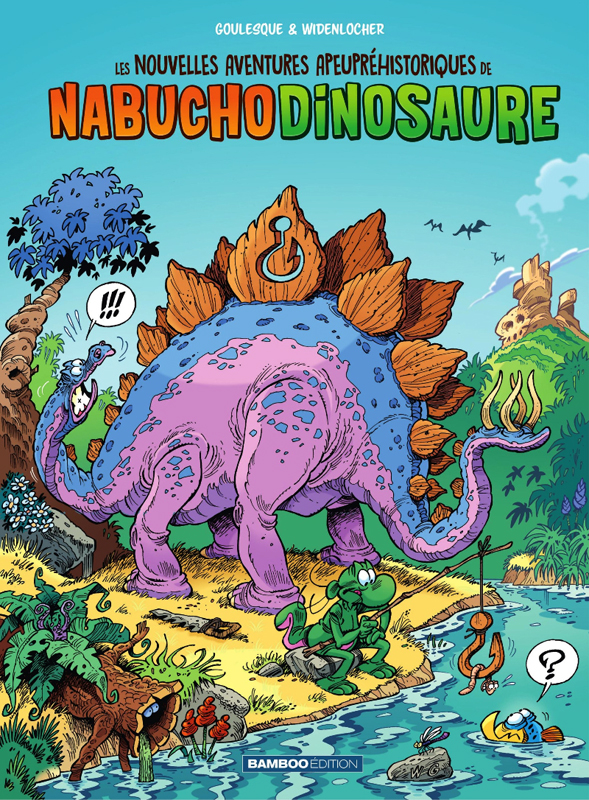 Les Nouvelles aventures apeupréhistoriques de Nabuchodinosaure T1, bd chez Bamboo de Widenlocher, Goulesque, Lunven