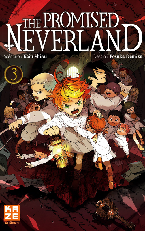  The promised neverland T3, manga chez Kazé manga de Shirai, Demizu